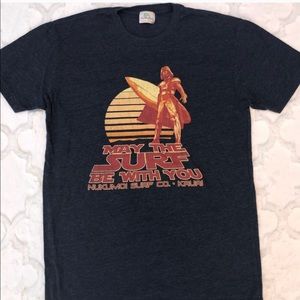 May the Surf be with you t-shirt